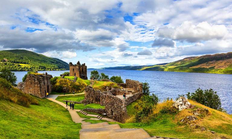 Loch Ness is a great day trip where you can explore the ruins of Urquhart Castle or hunt for nessie!